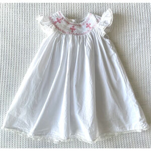 Lil Cactus Girls Size 12-24 Month Smocked Dress Christening